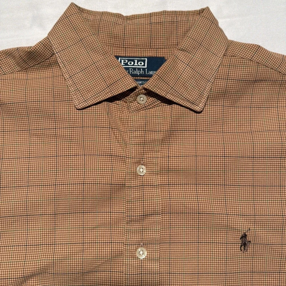 Polo Ralph Lauren Shirt‎ Mens XL Stanton Plaid Multicolor Long Sleeve
